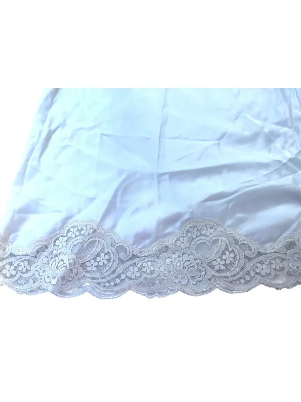 Vintage Lady Lynne Half Slip W/Lace Hem Nylon Blend Made In USA Size Small 21q - Image 8