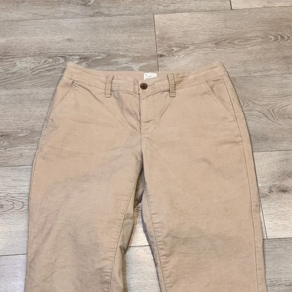 A New Day Khaki Corduroy Stretch Pants Women Size 8 Straight‎ Leg Casual - Image 3