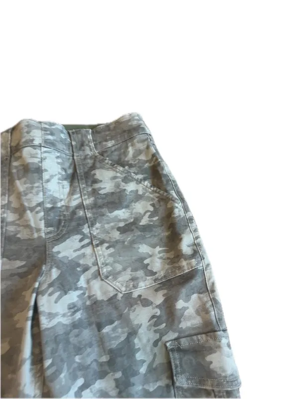Spanx Green White Camo Cargo Pants Skinny Zip Fly Utility Tapered Large Women's - Image 2