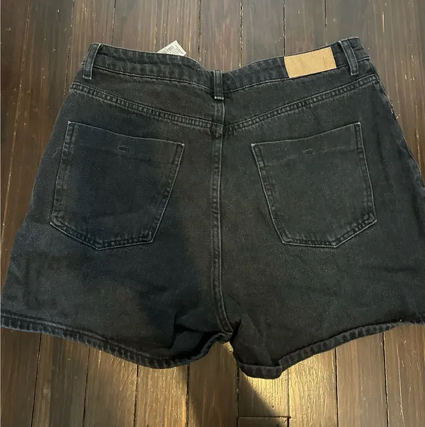 Black ZARA Denim Shorts - Image 3