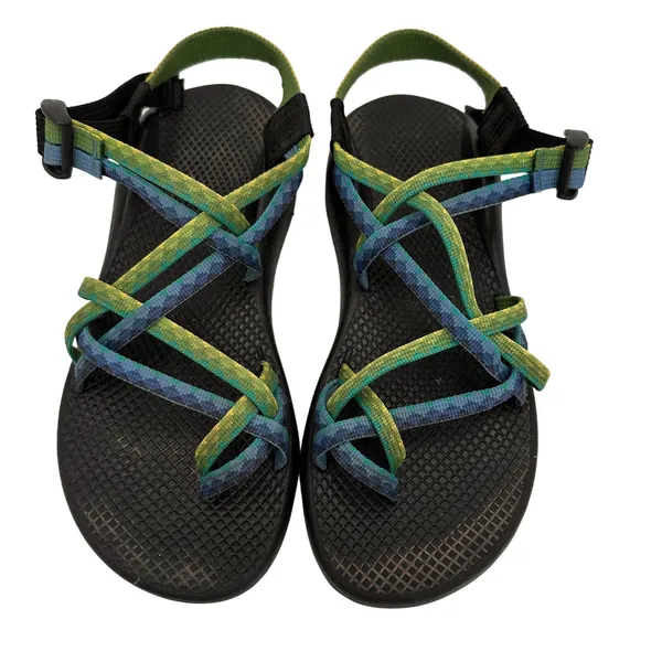 Chaco ZX2 Women's Green & Blue Sports Sandals Size 9 - Image 7