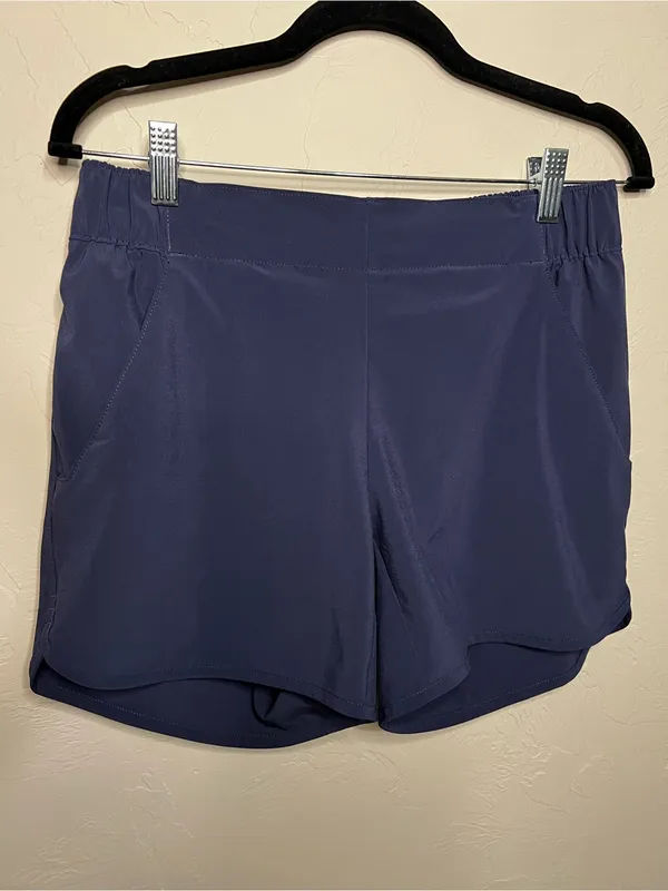 Columbia Pleasant Creek Stretch Blue Outdoor Hiking Shorts - Image 2