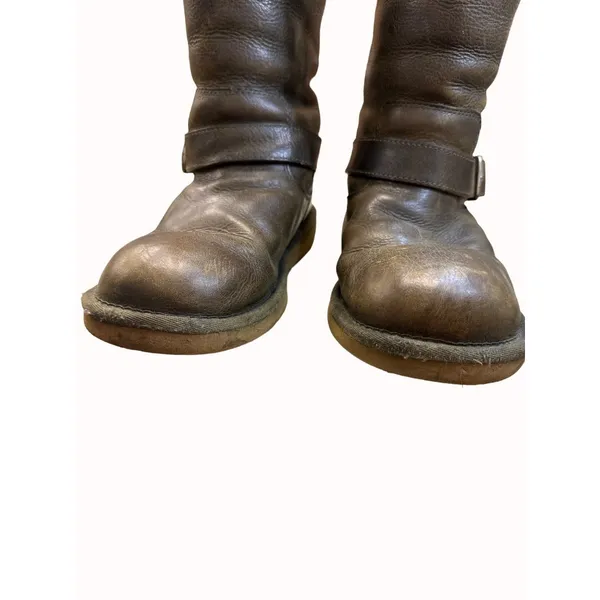 UGG Australia women’s brown fur lined leather boots size 7 SKU 5550 - Image 4