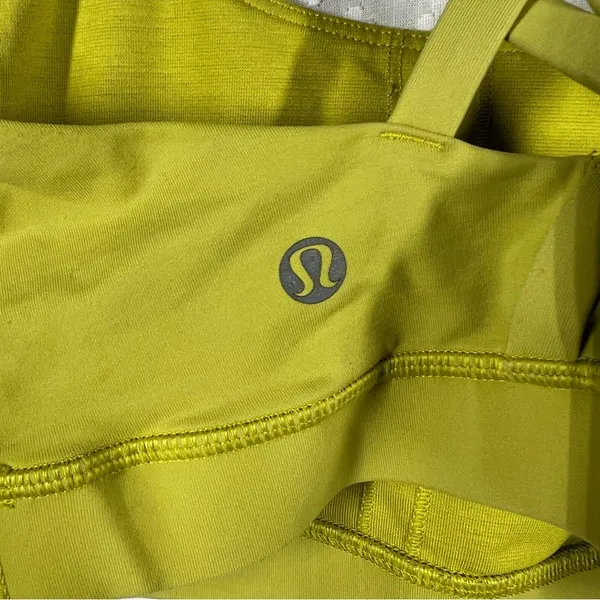 Lululemon Lime Green Racerback Criss Cross Sports‎ Bra - Image 2