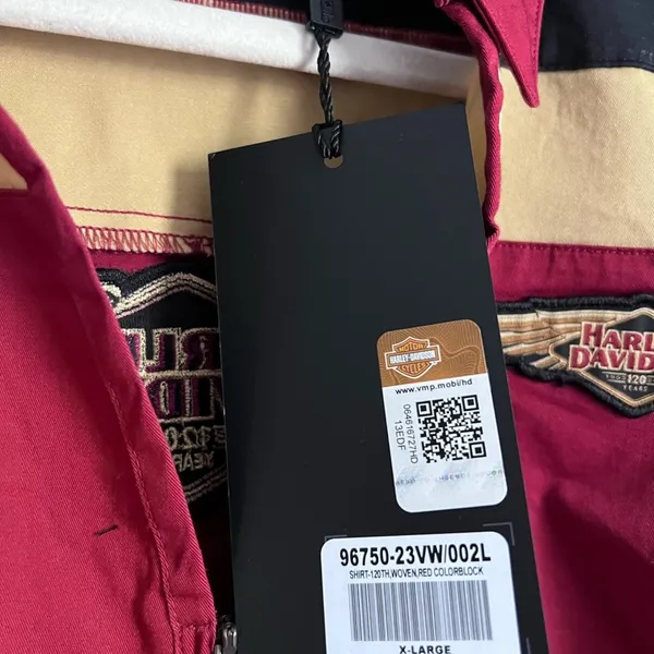 Harley-Davidson 120th Anniversary Women’s Zip Up Garage Shirt NWT XL - Image 6