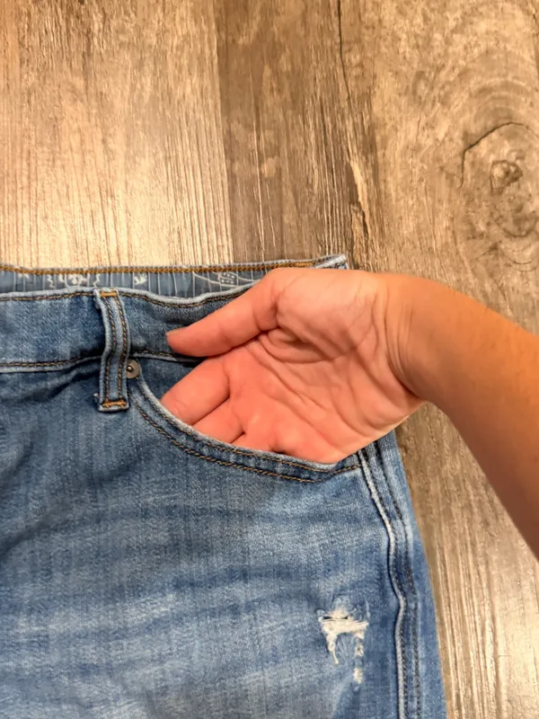 Aerie denim distressed shorts - Image 4