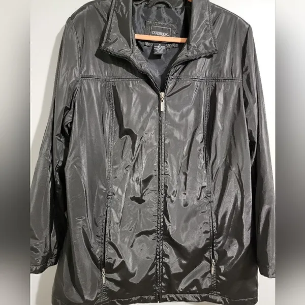 Outbrook Woman Black vintage plus size Coat, Jacket. - Image 6
