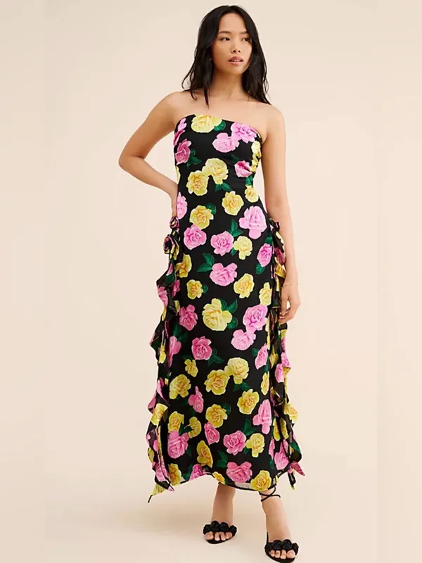 For Love & Lemons Madison Strapless Maxi Dress - Image 2