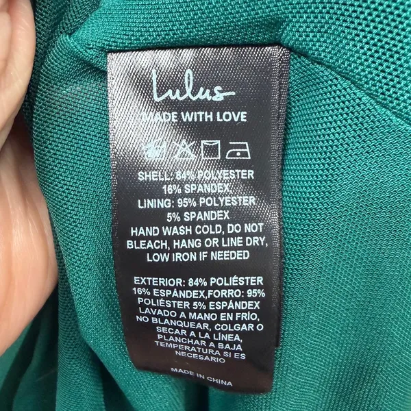 NEW Lulus Zaniya Emerald Green Ruched Halter Open Back Mermaid Maxi Dress XS - Image 10