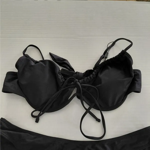 Zaful Bikini Swimsuit Set Womens Sz Large Black 2 Pc Top Bottom Summer Swimwear - Image 6