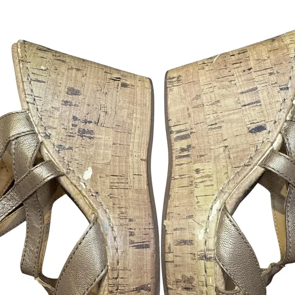 BOC Born Concept Shoes Womens Size 9 40.5 Wedge Sandals Strappy Cork‎ Platform - Image 6