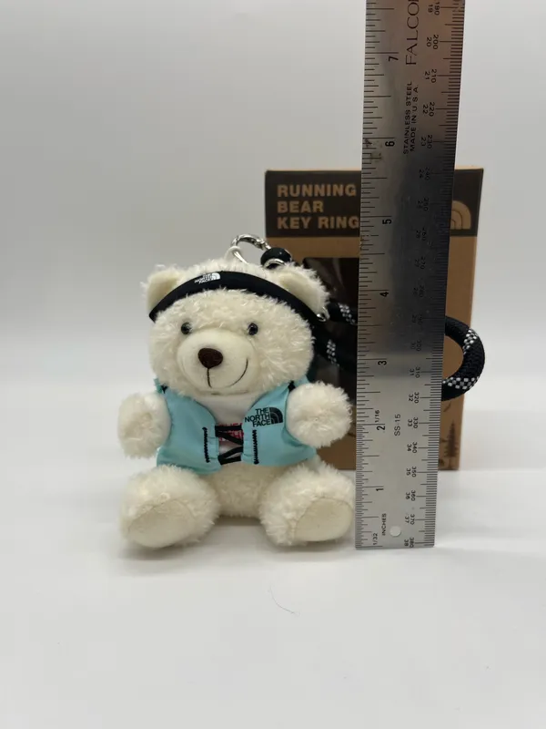 NWT The North Face Korea White Label Running Bear Keyring - Image 3
