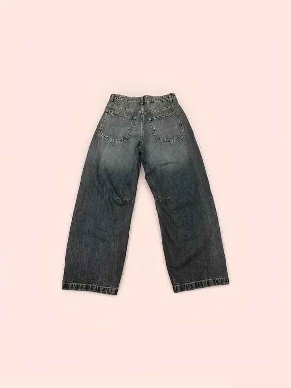Zara mid-ride TRF baggy barrel jeans - Image 2