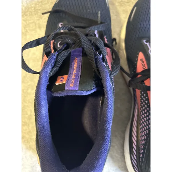 Brooks Adrenaline GTS 22 Womens Running Shoes Black Purple Coral Pink Sneakers‎ - Image 6