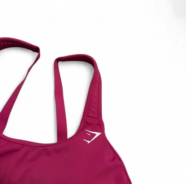 Gymshark hot pink scoop neck sports bra - Image 2