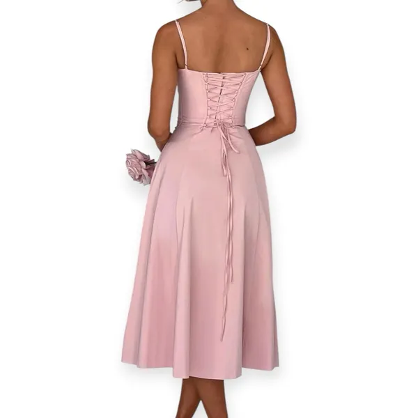 NWT Babyboo Deanna Midi Corset Dress Blush Pink Size XS - Image 4