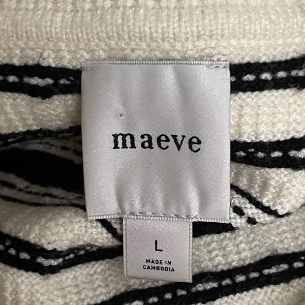 Maeve Anthropologie The Kinsley Collared Crop Cardigan Sweater - large - Image 6