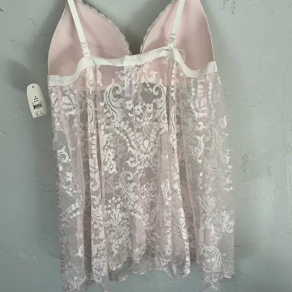 Secret Treasures NEW Pink Lace Babydoll Sz Medium 8/10 - Image 5
