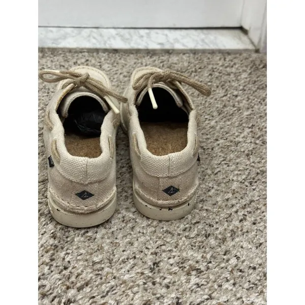 Sperry A/O 2-Eye Boat Shoe 100% Hemp/Ivory Women's Size 7 UK 4.6 Slip On Shoes - Image 6