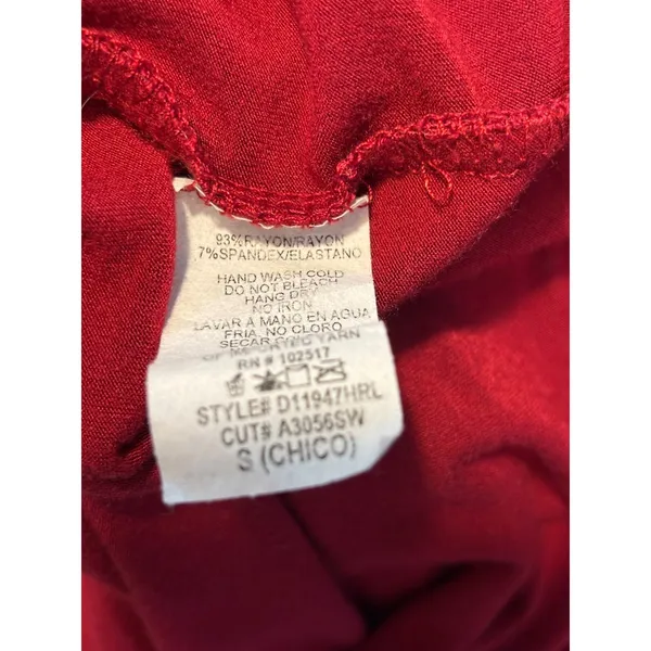 Lulus Red Long Sleeve Bodycon Mini Dress D11947HRL Size Small - Image 4