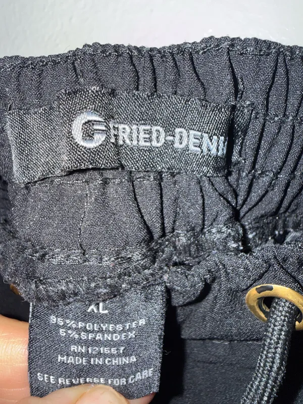 Fried denim men’s cargo pants black xl - Image 2