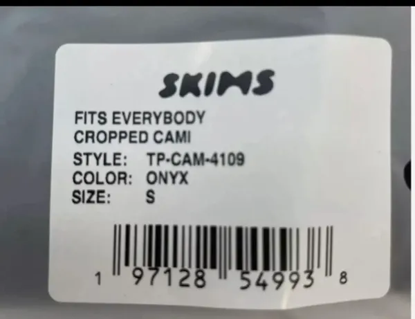 SKIMS NWT small fits everybody cropped tank - Image 4