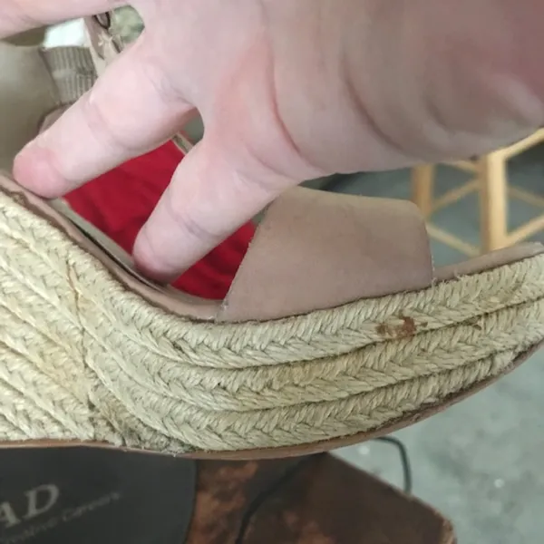 Vince Camuto Tindell Blush Wedge Sandals 1 Owner - Image 8