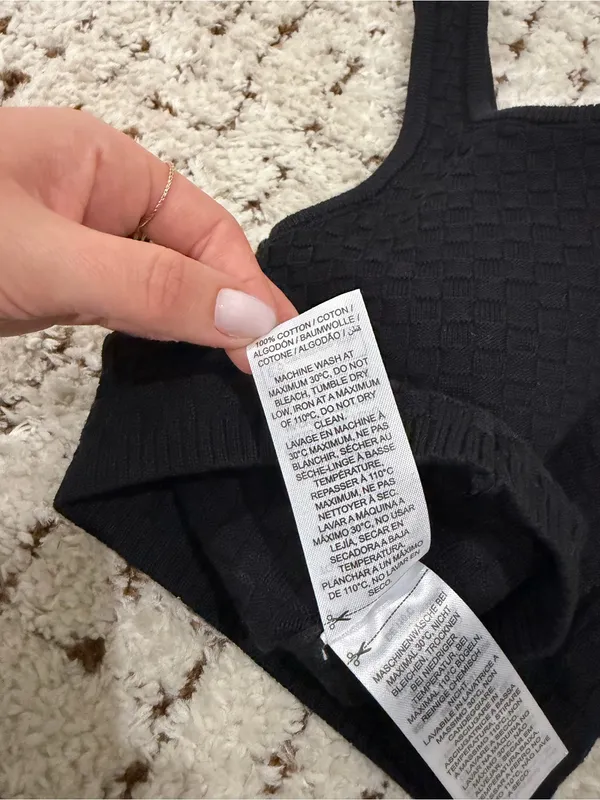 Edikted — Black Knit Button Front Tank Top - Image 5