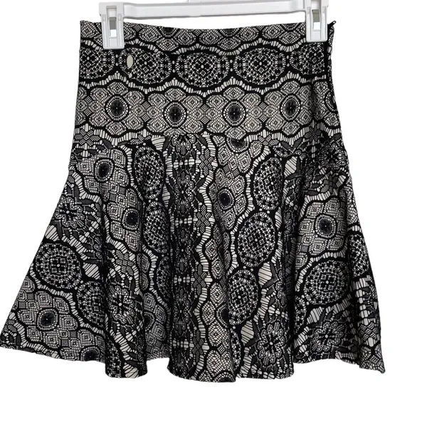Paper Crane Womens Lace Skater Mini Skirt Coquette Whimsigoth Floral Sz Small - Image 3