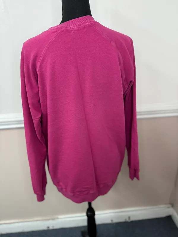 Peloton Rose Logo Pink Sweatshirt Size Small - Image 3