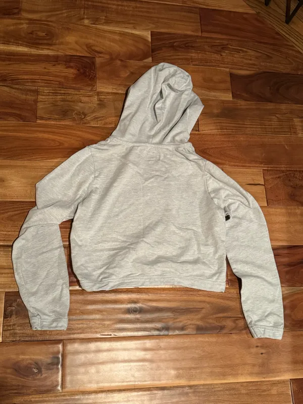 TCU cropped hoodie Gray - Image 3