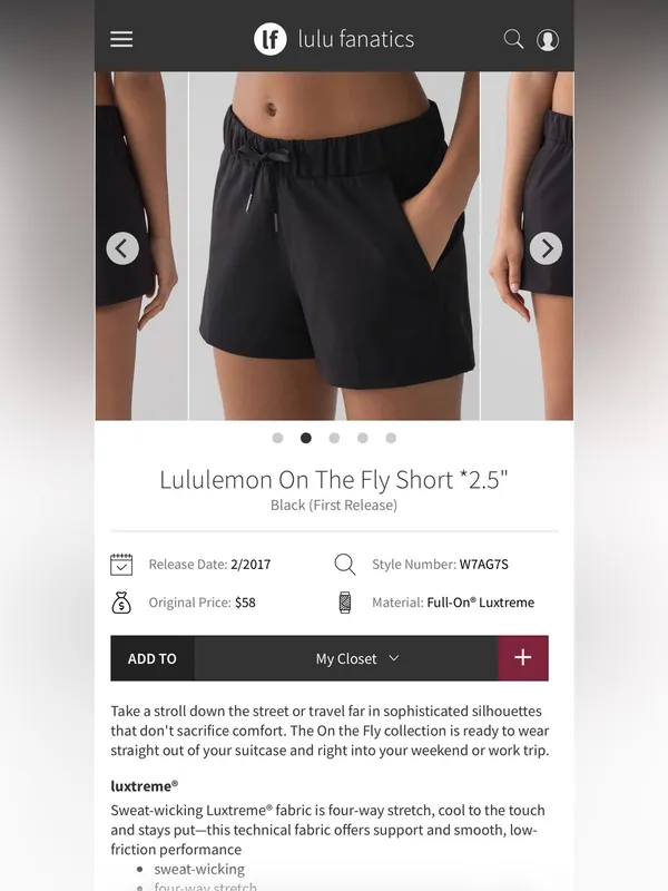 Lululemon On The Fly Short - size 6 - Image 6
