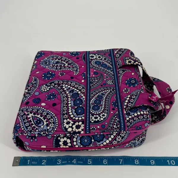 Vera Bradley Tech Organizer in Boysenberry Purple Blue Pink Paisley - Image 9