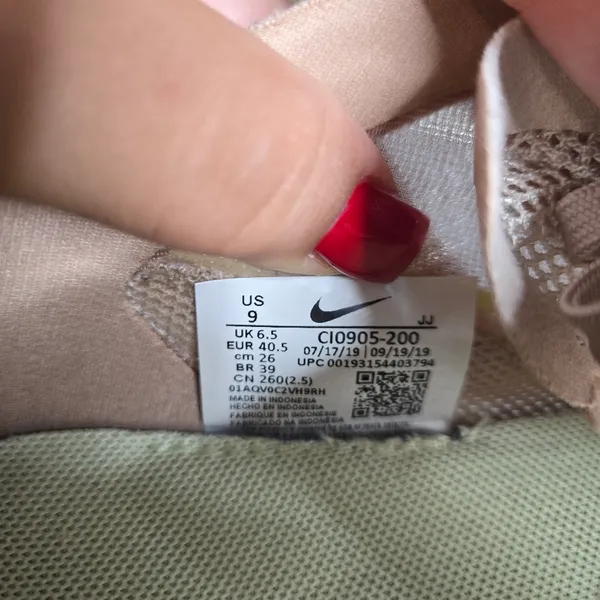 Nike Women's Vista Lite Shoes in Fossil Stone‎ Size: 9 - Image 6
