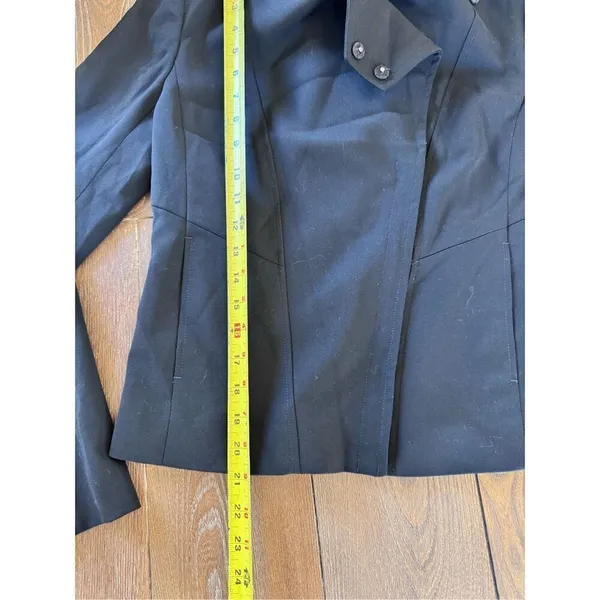 Ann‎ Taylor Moto Jacket Women Black Size 4 (T2) - Image 11