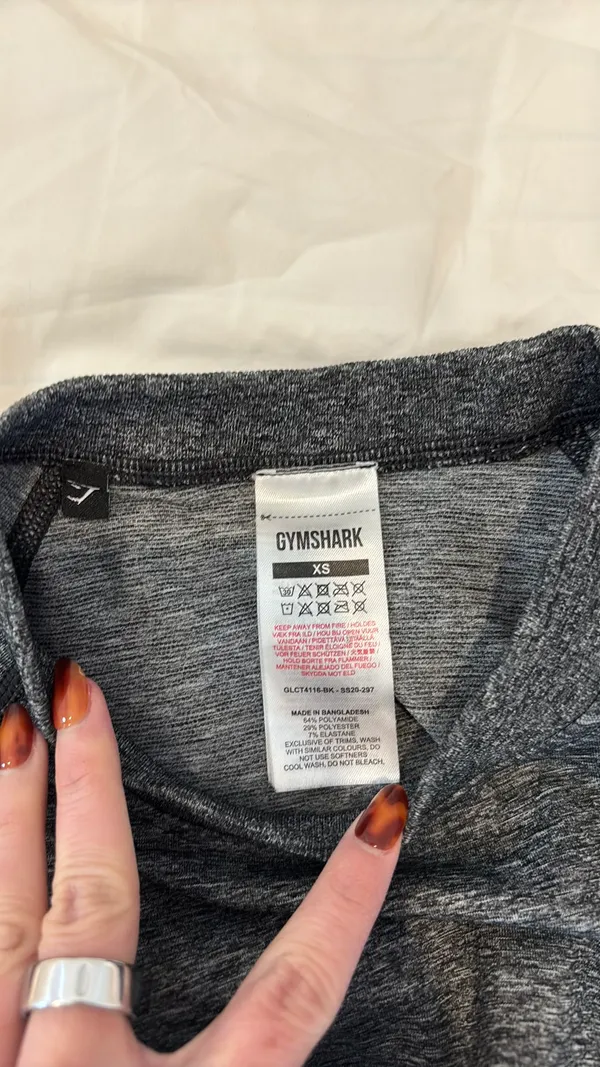 Gymshark Cropped Top Long Sleeve - Image 3