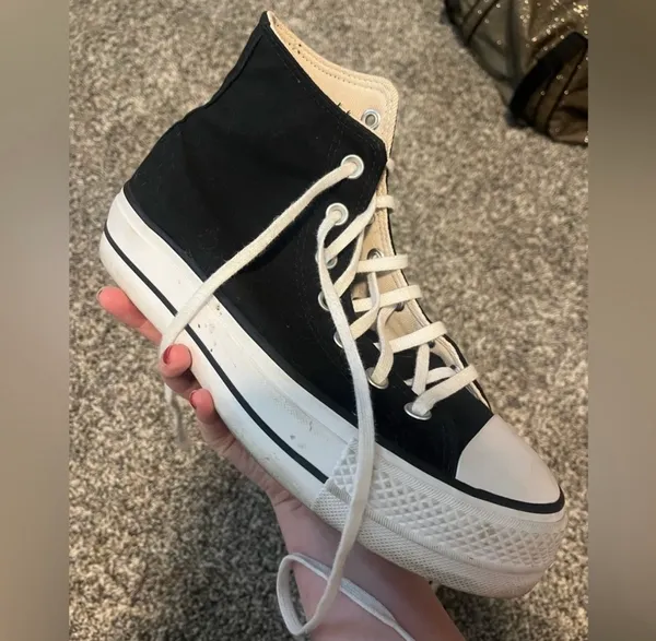 Black Platform Converse - Image 3