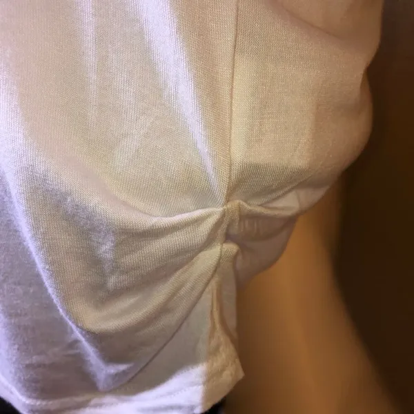 White Shirt Cold Shoulder Lightweight Top New S - Image 5