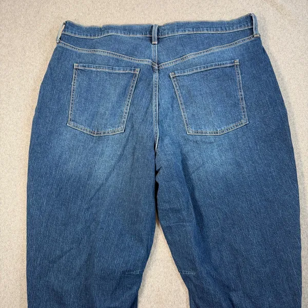 Old Navy Women's Size 20 Short High-Rise Wow Barrel Leg Jeans Medium Wash Blue - Image 9