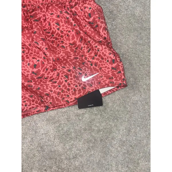 Nike Women's One Dri-FIT Mid-Rise 3" Brief-Lined‎ Shorts, Coral Chalk Xs NEW - Image 2