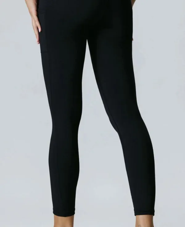 Berlook Black Natural Waisted Leggings 25” - Image 4