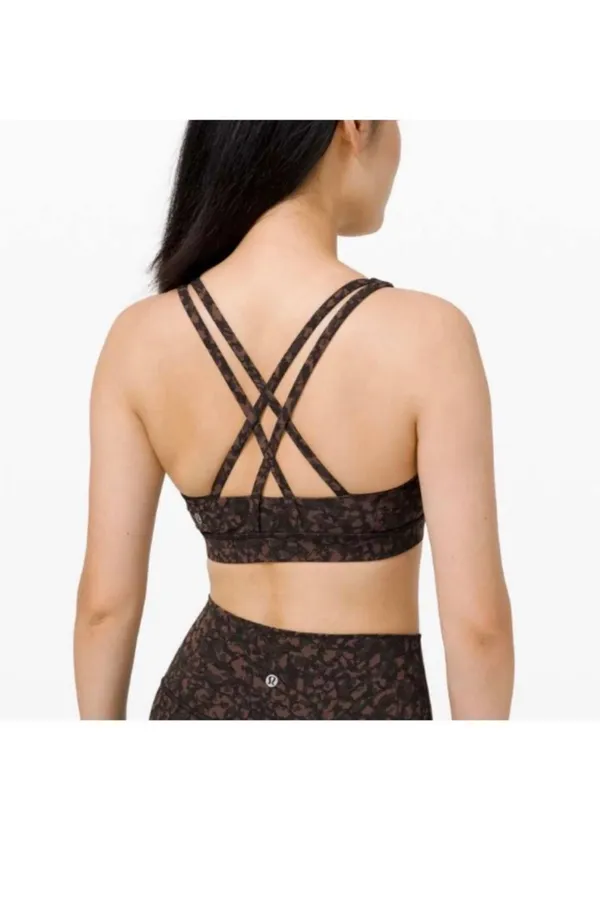 Lululemon Energy Bra Medium Support Wild Thing Camo Brown  - Image 2