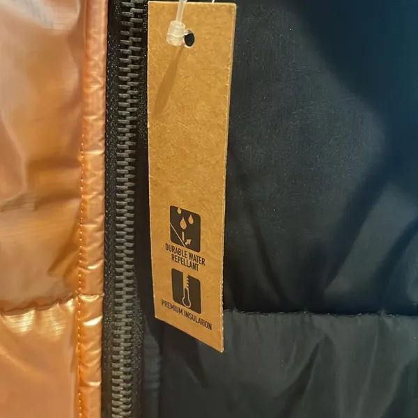 Womens New Vans Foundry Metallic Black & Pink Puffer Jacket - Image 7