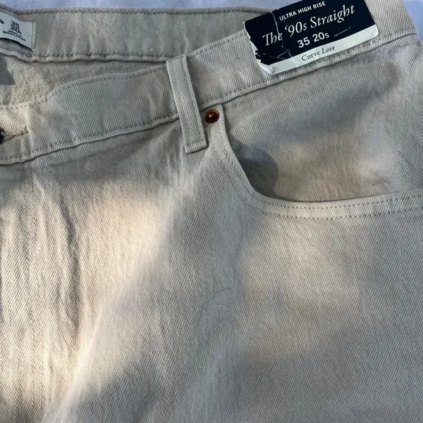 New Abercrombie & Fitch Women's Curve Love High Rise 90s Relaxed Jean 35/20S - Image 2