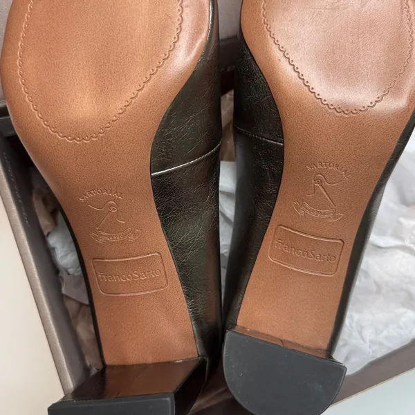 Franco Sarto Giovanna Pump- Pewter Metallic Faux Leather- Size 8.5M - Image 10