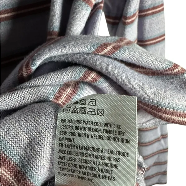American Eagle Women’s Striped Long Sleeve Top XS Purple Soft Stretch‎ Casual - Image 7