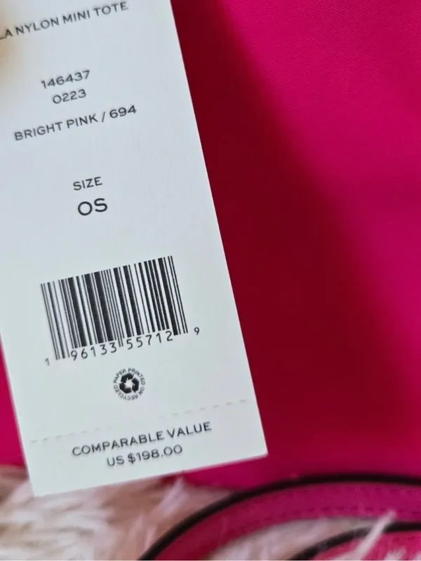 Tory Burch Hot Pink Mini Satchel with Logo Medallion - Image 5