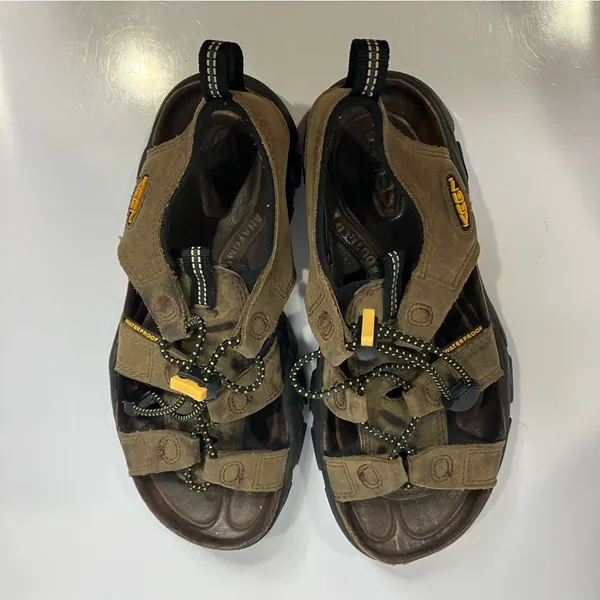 Keen Sarasota tan leather sandals women's size‎ 6 outdoor hiking casual - Image 7