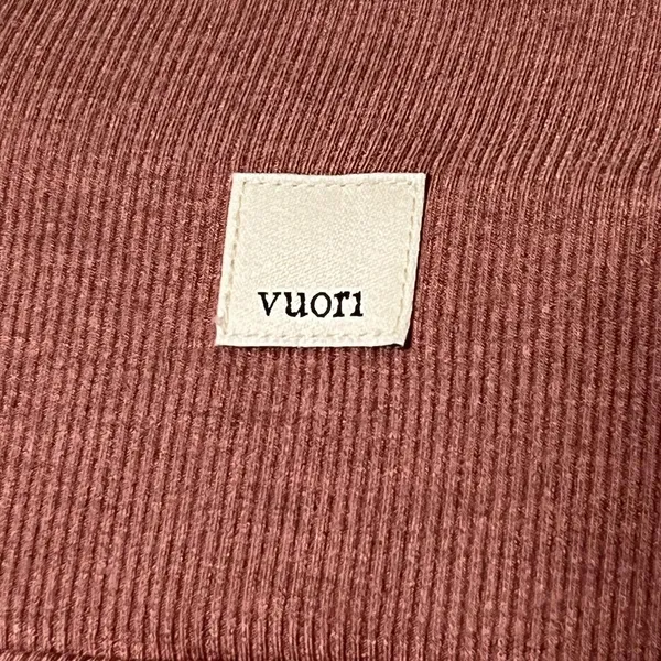 Vuori At Ease Pants Women's Sz Med Rosewood Ribbed Modal Athleisure Lounge Yoga - Image 8