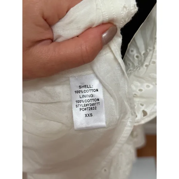 NEW Tuckernuck White Eyelet Crawford Dress Size XXS - Image 8